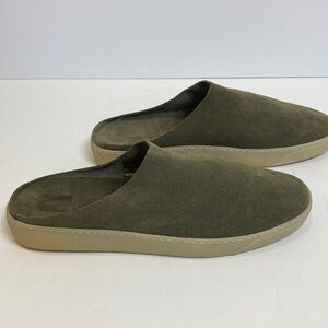 Oson The Slipper Green Suede Handmade Shoes 41 Minimalist Slides Luxury Normcore